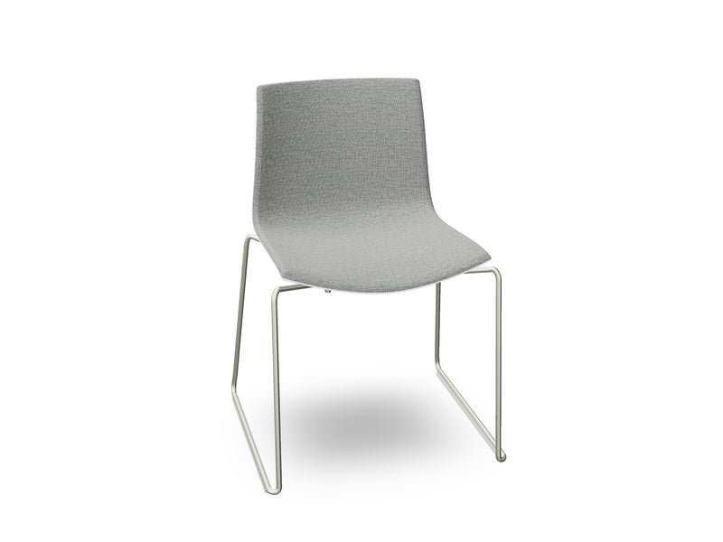 Catifa 46 Sled Base Polypropylene with Front-Face Upholstery