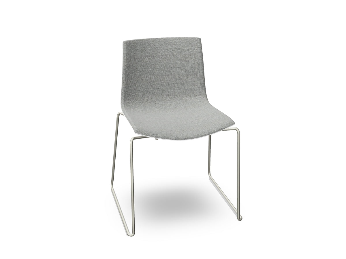 Catifa 46 Sled Base Polypropylene with Front-Face Upholstery