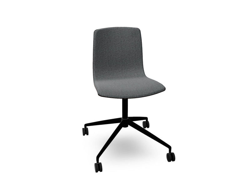 Aava 02 Fixed Trestle Base Wood Chair With Front Upholstery Chairs Arper 