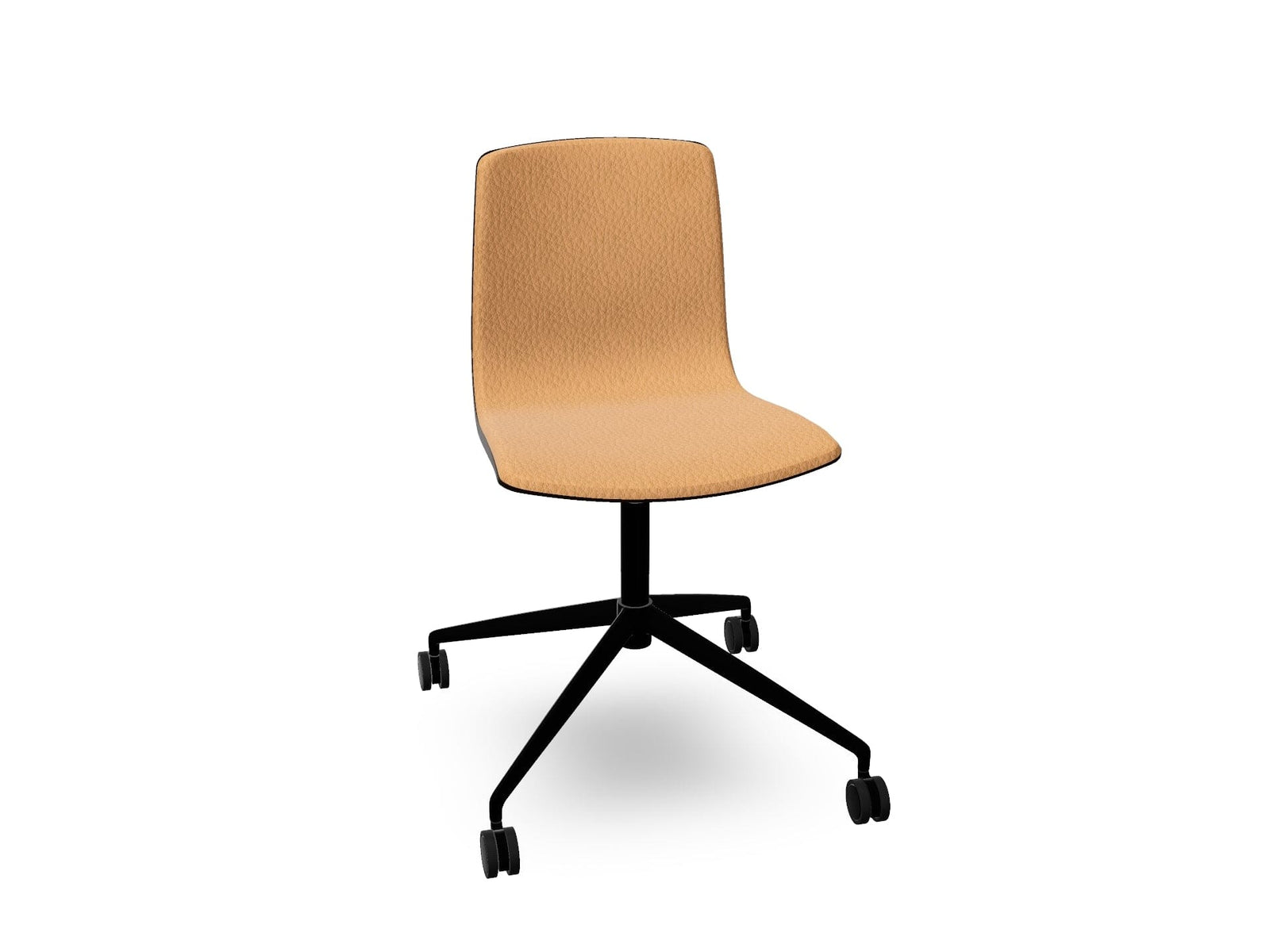 Aava 02 Fixed Trestle Base Wood Chair With Front Upholstery Chairs Arper 
