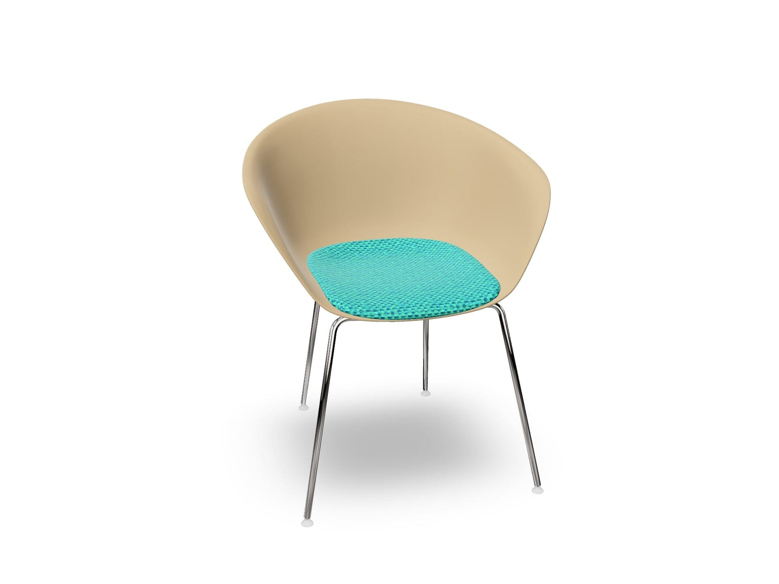Duna 02 Four Leg Chair With Seat Cushion Chairs Arper 