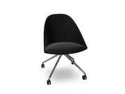 Cila Fully Upholtered Chair With Fixed Trestle Base Chairs Arper 