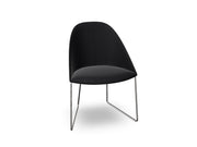 Cila Fully Upholstered Chair With Sled Base Chairs Arper 