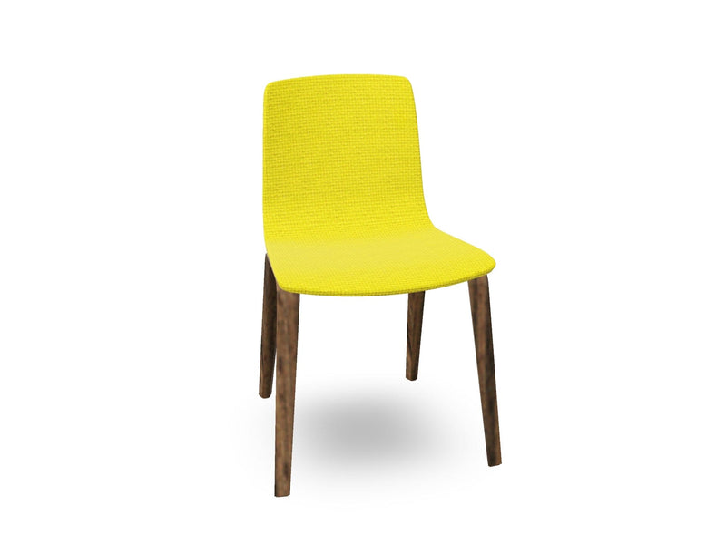 Aava 02-4 Wood Legs Chair With Fully Upholstered Chairs Arper 