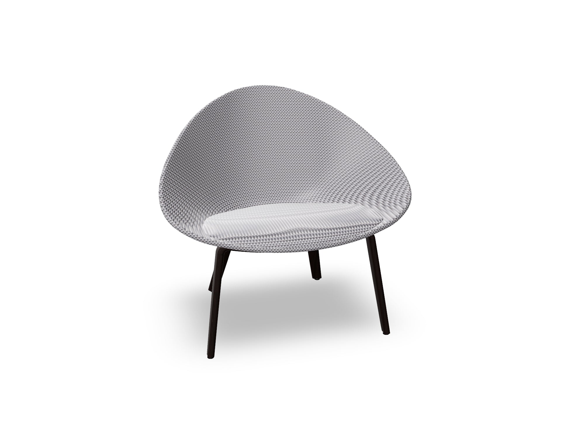 Adell 4 Leg Wood Lounge Chair With Fully Upholstered