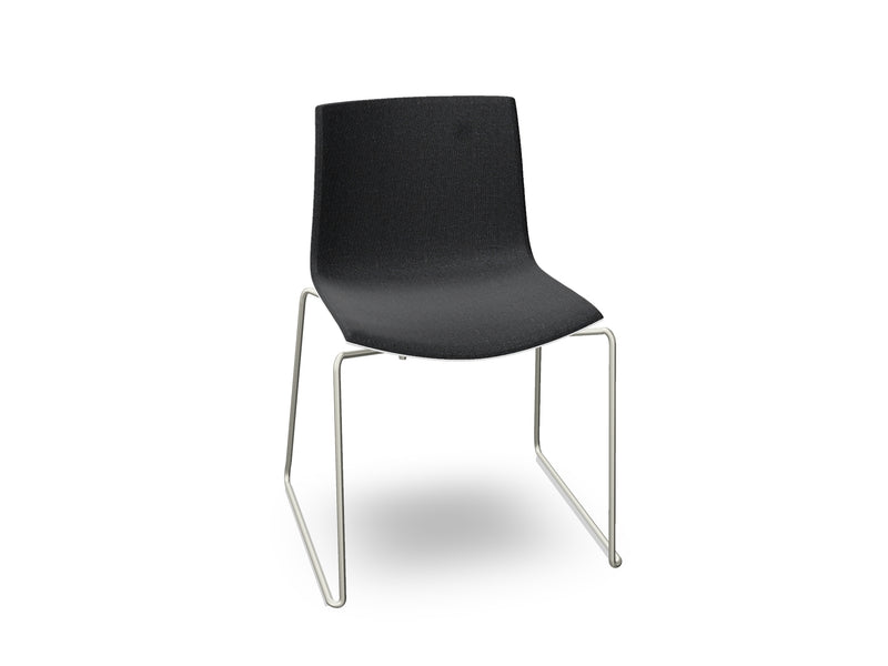 Catifa 46 Sled Base Polypropylene with Front-Face Upholstery