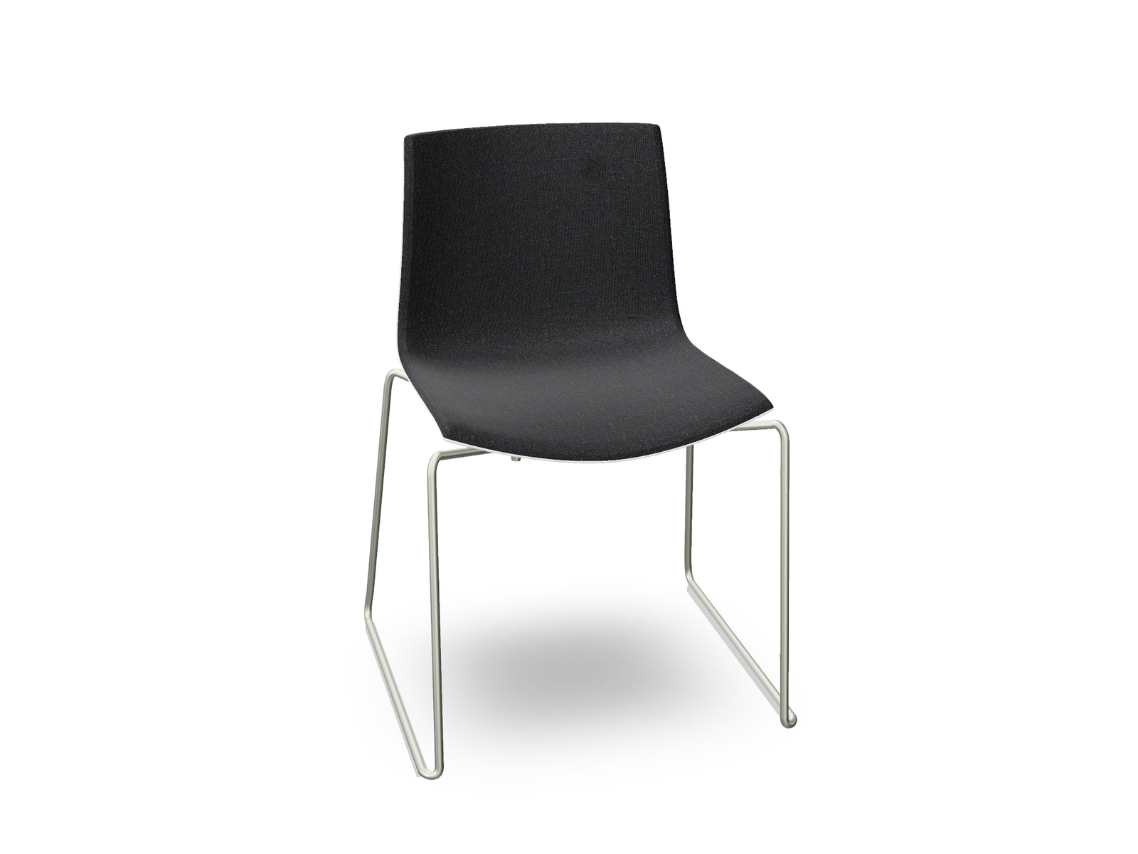 Catifa 46 Sled Base Polypropylene with Front-Face Upholstery