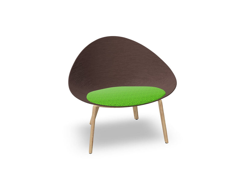 Adell 4 Leg Wood Lounge Chair lounge chair Arper 