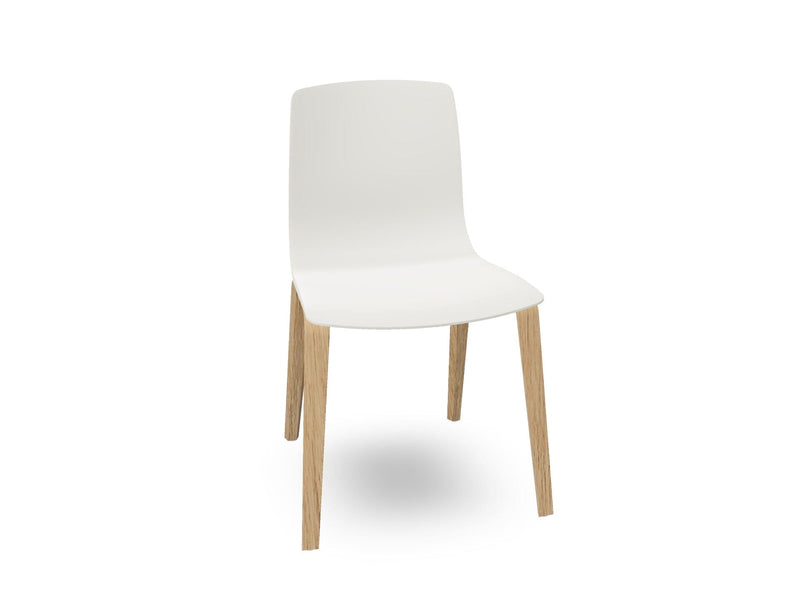 Aava 02-4 Wood Legs Polypropylene Chair Chairs Arper 