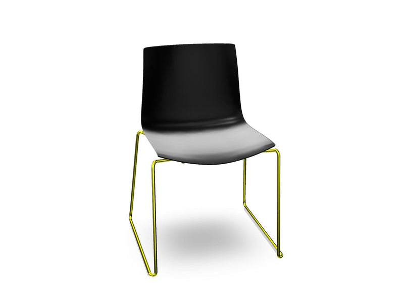 Catifa 46 Polypropylene Sled Base Chair Side/Dining Arper 