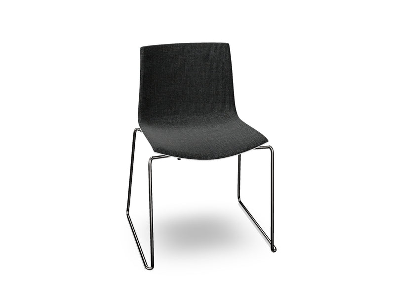 Catifa 46 Sled Base Polypropylene with Front-Face Upholstery