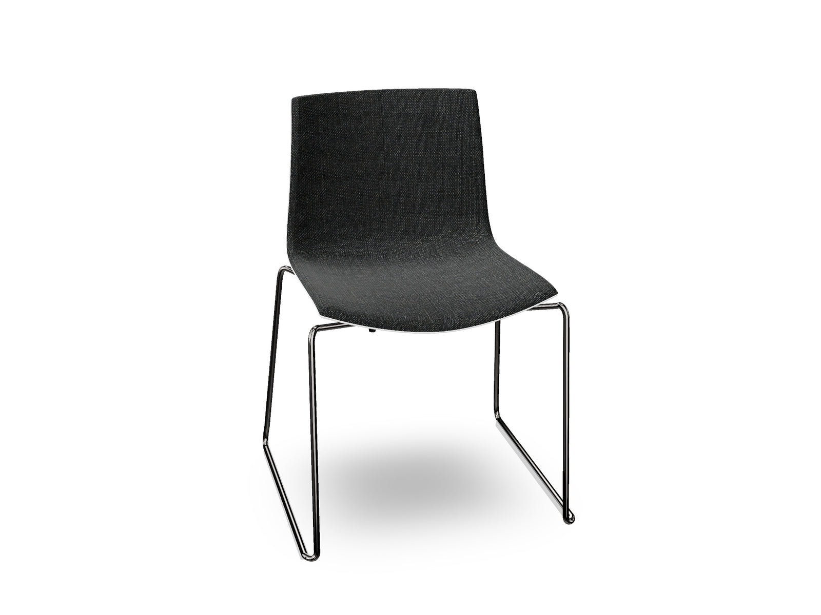 Catifa 46 Sled Base Polypropylene with Front-Face Upholstery