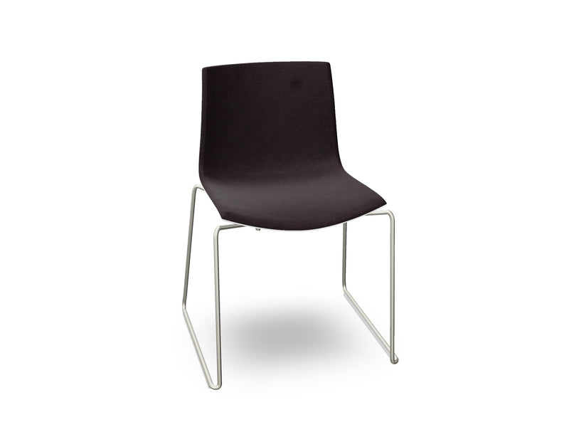Catifa 46 Sled Base Polypropylene with Front-Face Upholstery