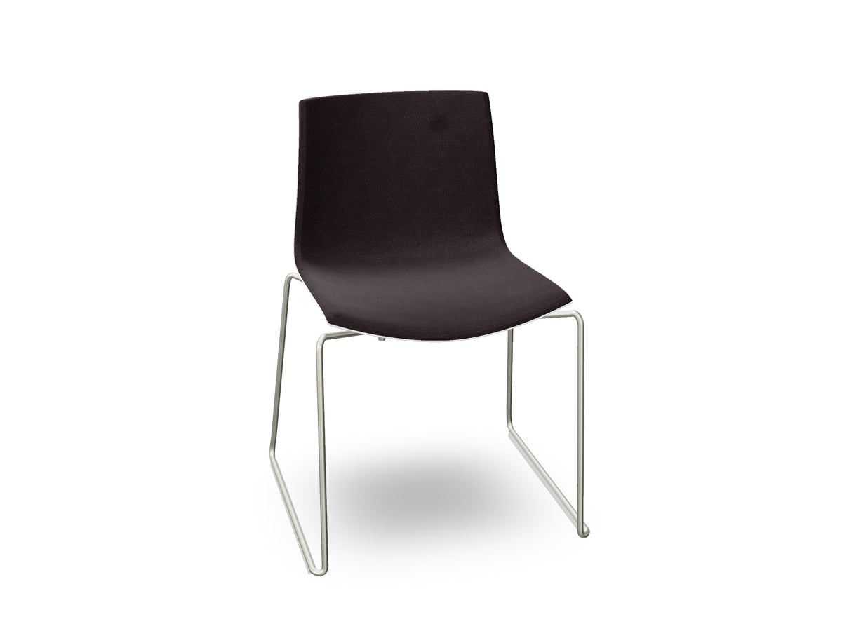 Catifa 46 Sled Base Polypropylene with Front-Face Upholstery