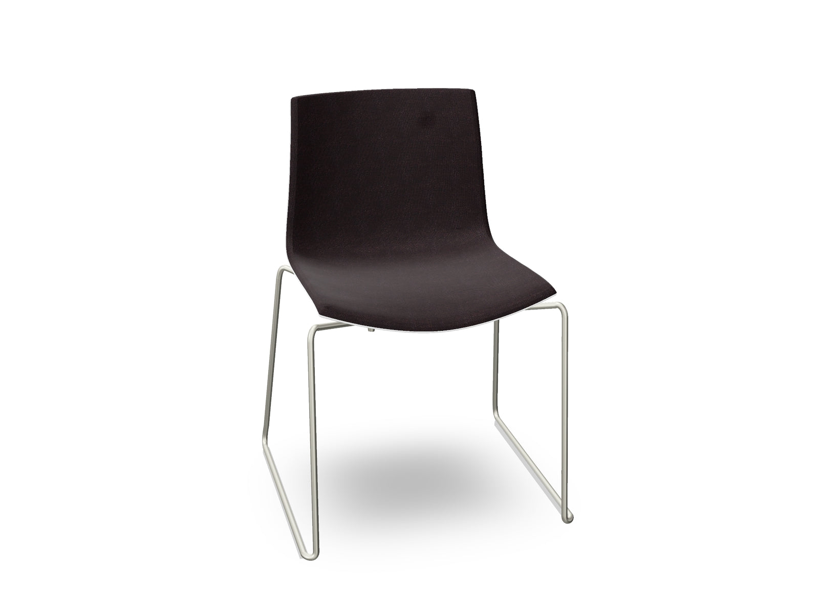 Catifa 46 Sled Base Polypropylene with Front-Face Upholstery