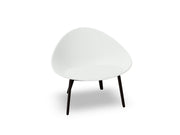 Adell 4 Leg Wood Lounge Chair With Fully Upholstered lounge chair Arper 