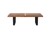 Herman Miller Nelson Platform Bench with wood base, 48" width - walnut / ebonized wood
