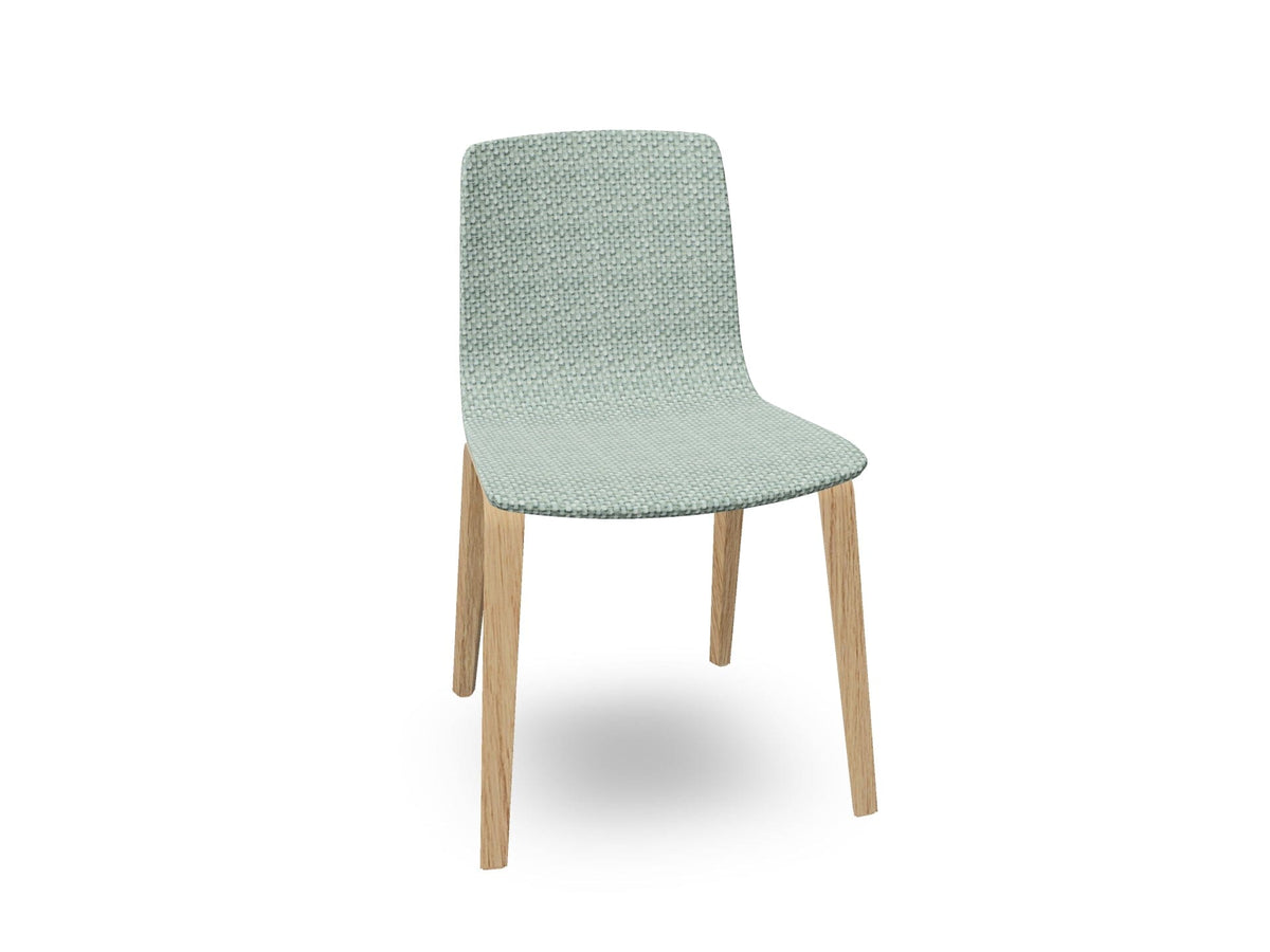 Aava 02-4 Wood Legs Chair With Fully Upholstered Chairs Arper 