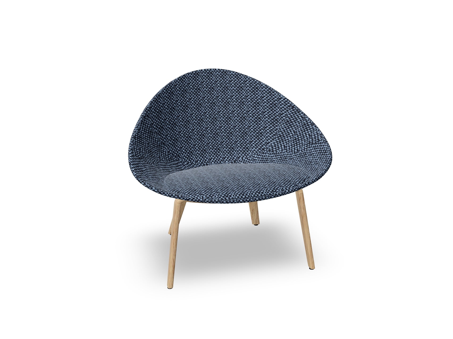 Adell 4 Leg Wood Lounge Chair With Fully Upholstered