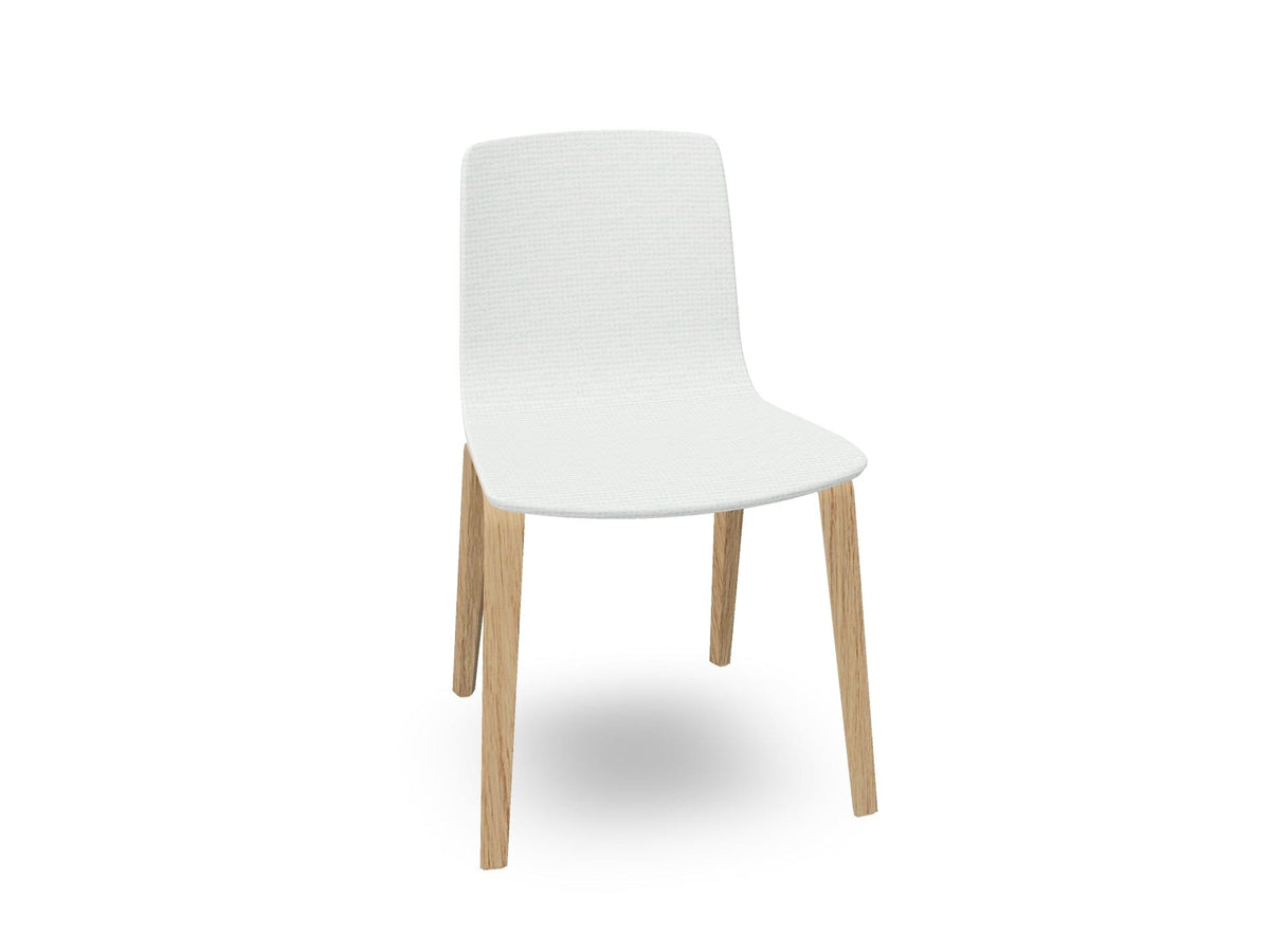Aava 02-4 Wood Legs Chair With Fully Upholstered Chairs Arper 