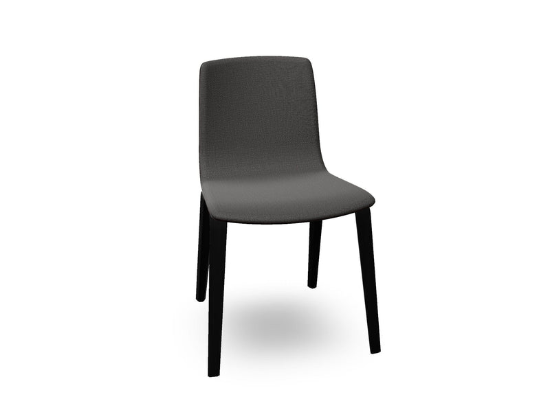 Aava 02 Wooden Chair with Front Upholstery Chairs Arper 