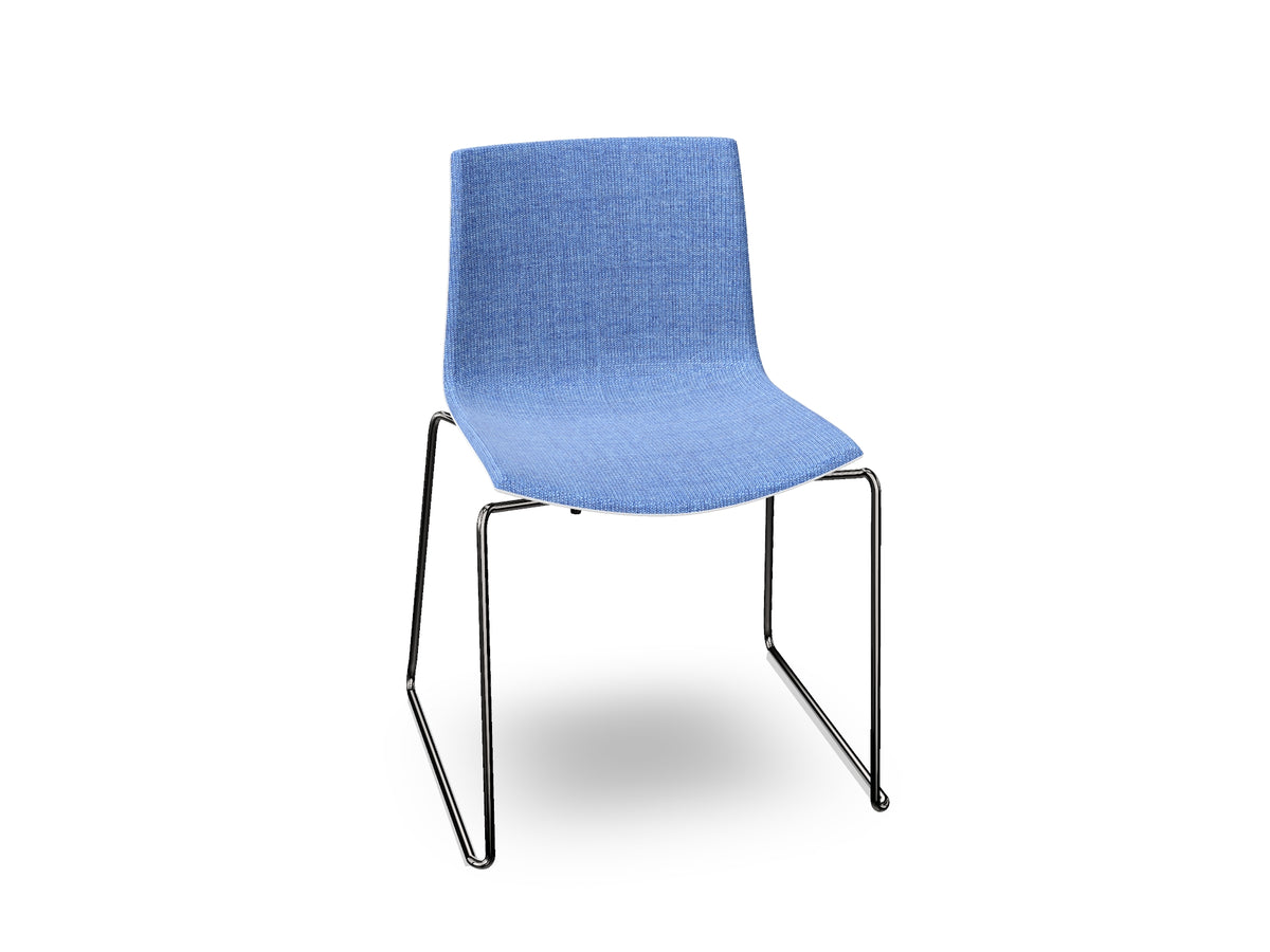 Catifa 46 Sled Base Polypropylene with Front-Face Upholstery