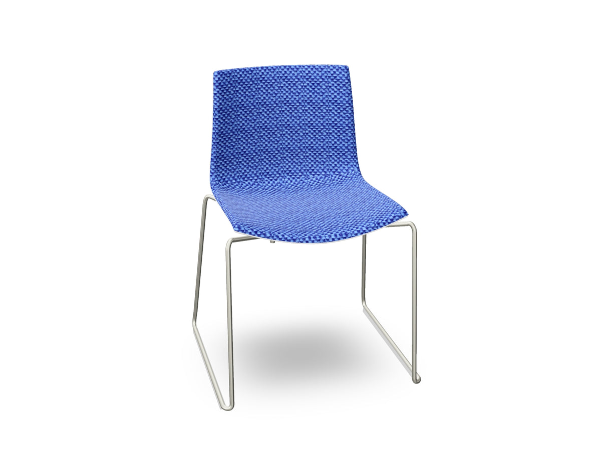 Catifa 46 Sled Base Polypropylene with Front-Face Upholstery