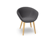 Duna 02 Wood Leg Chair With Full Upholstery Chairs Arper 