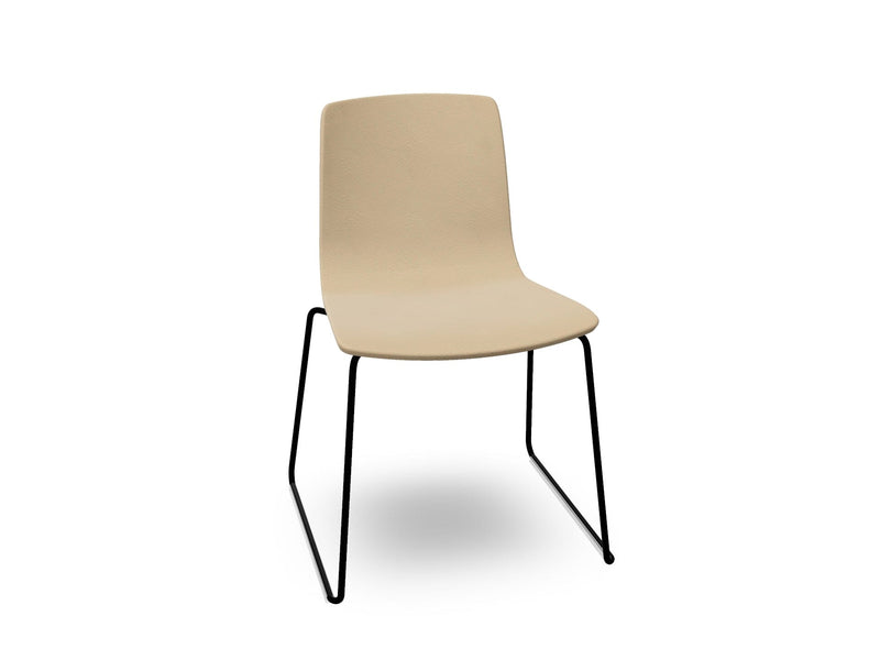 Aava 02 Sled Base Chair With Fully Upholstered Chairs Arper 