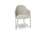 Cila Fully Upholstered Armchair With Sled Base Chairs Arper 