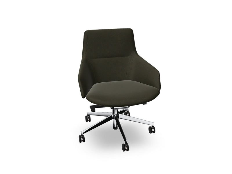 Aston Conference Syncro Five Way Star Base Armchair task chair Arper 
