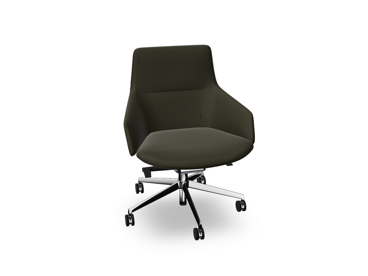 Aston Conference Syncro Five Way Star Base Armchair