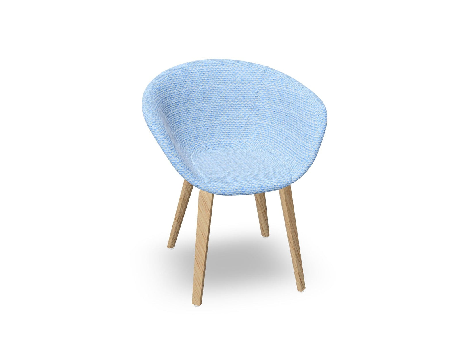 Duna 02 Wood Leg Chair With Front Upholstery Chairs Arper 