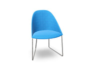Cila Fully Upholstered Chair With Sled Base Chairs Arper 