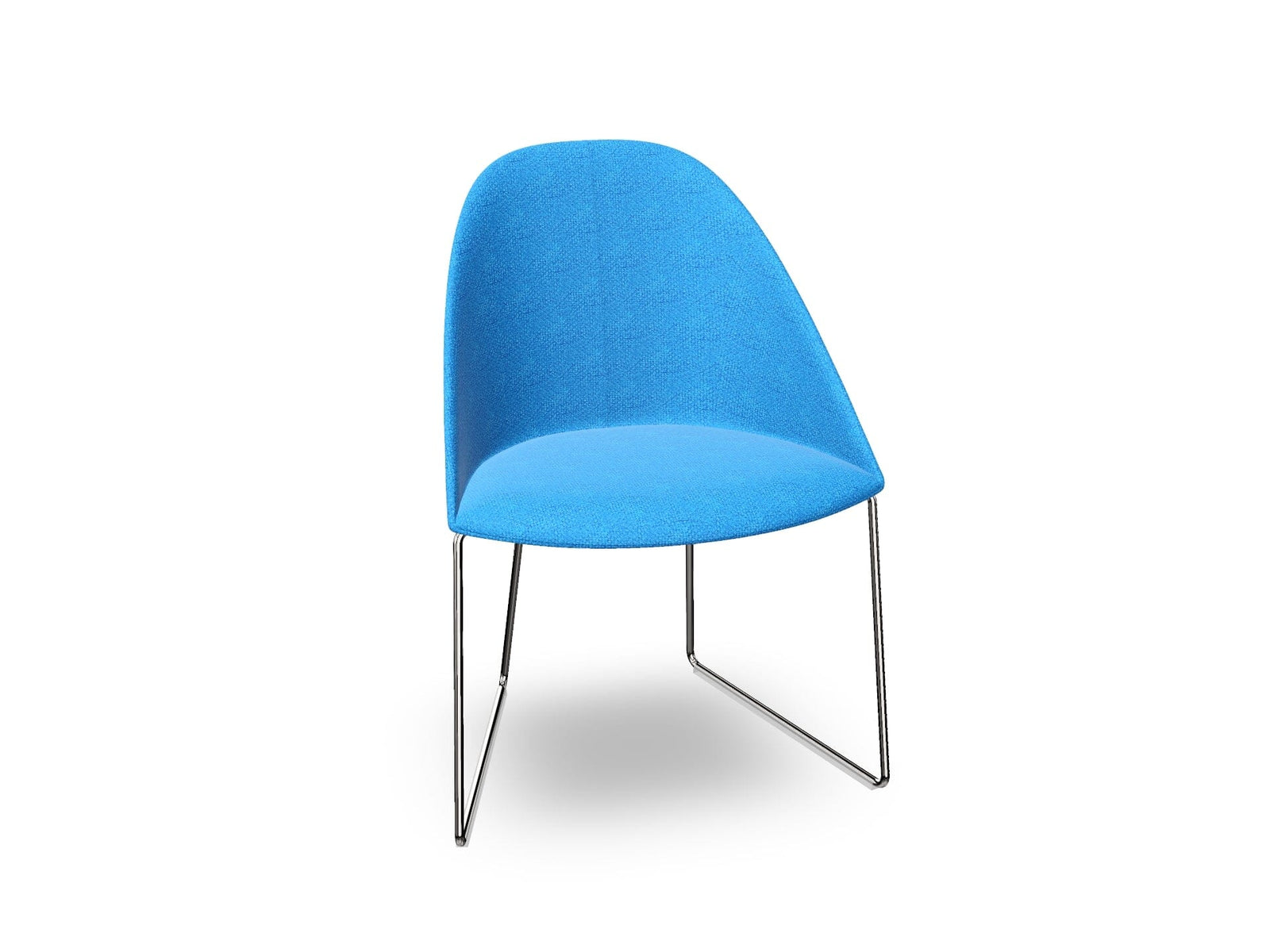 Cila Fully Upholstered Chair With Sled Base Chairs Arper 
