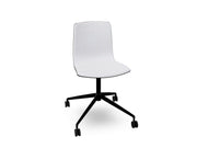Aava 02 Fixed Trestle Base Wood Chair With Front Upholstery Chairs Arper 