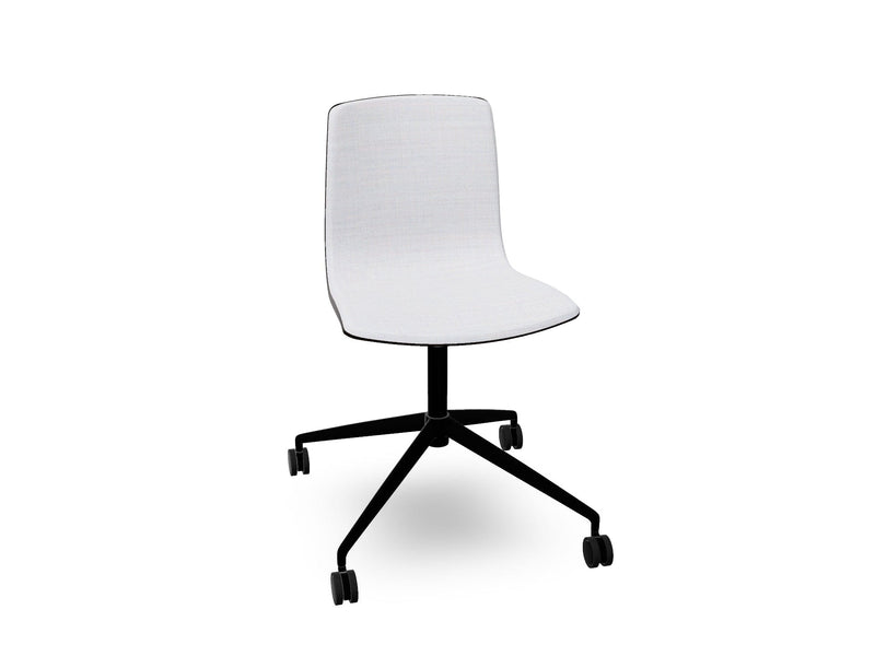 Aava 02 Fixed Trestle Base Wood Chair With Front Upholstery Chairs Arper 