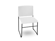 Stacy Stacking Chair Chairs Arper PS00005 Black-Lacquered - V25 