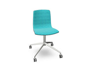 Aava 02 Fixed Trestle Base Wood Chair With Front Upholstery Chairs Arper 