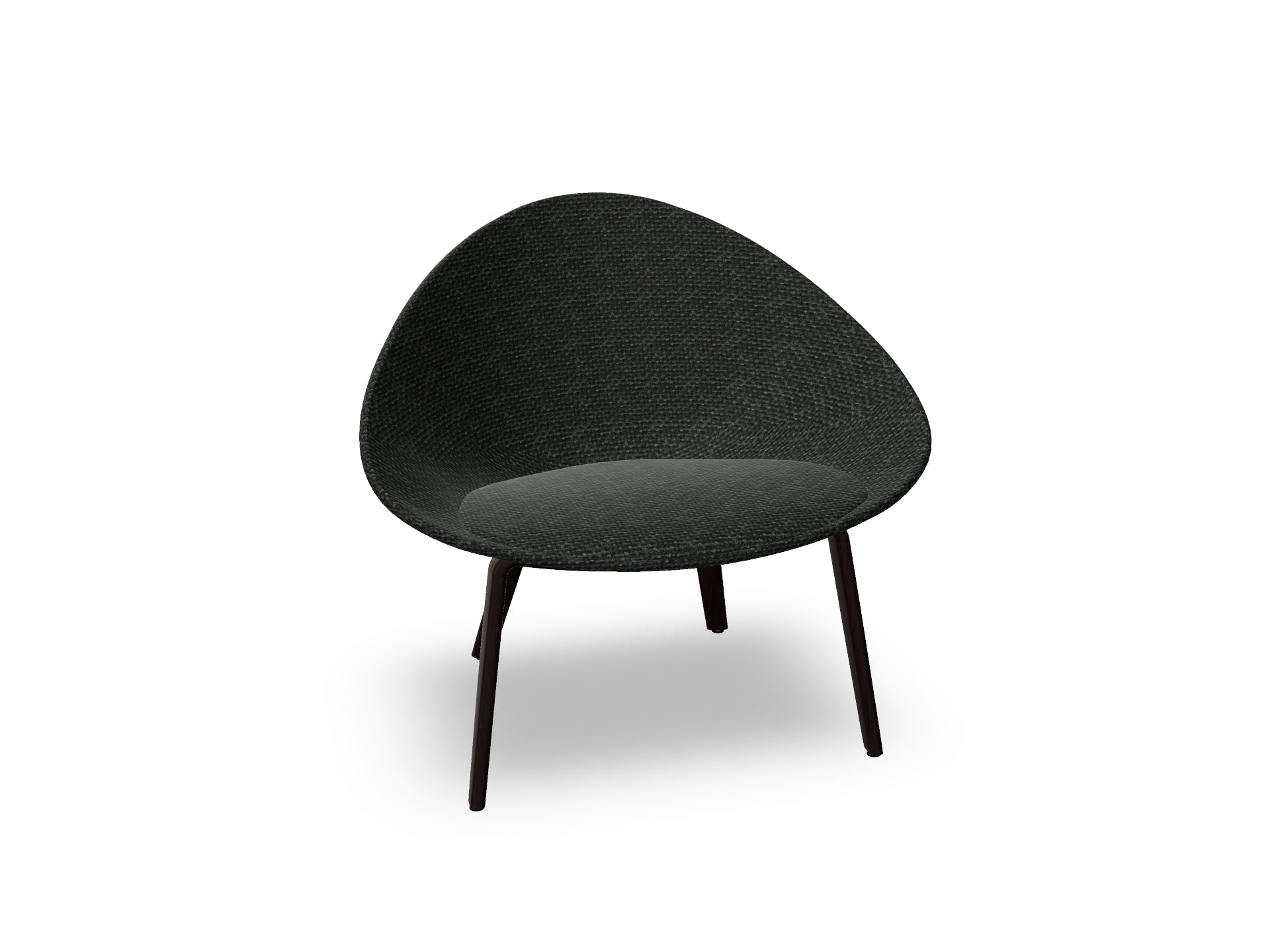 Adell 4 Leg Wood Lounge Chair With Fully Upholstered