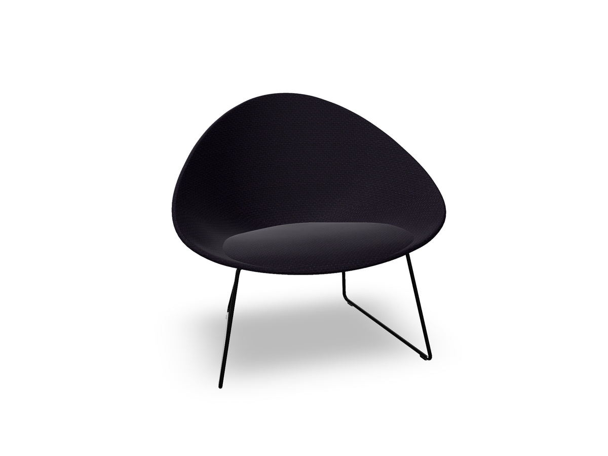 Adell Sled Base Lounge Chair With Fully Upholstered