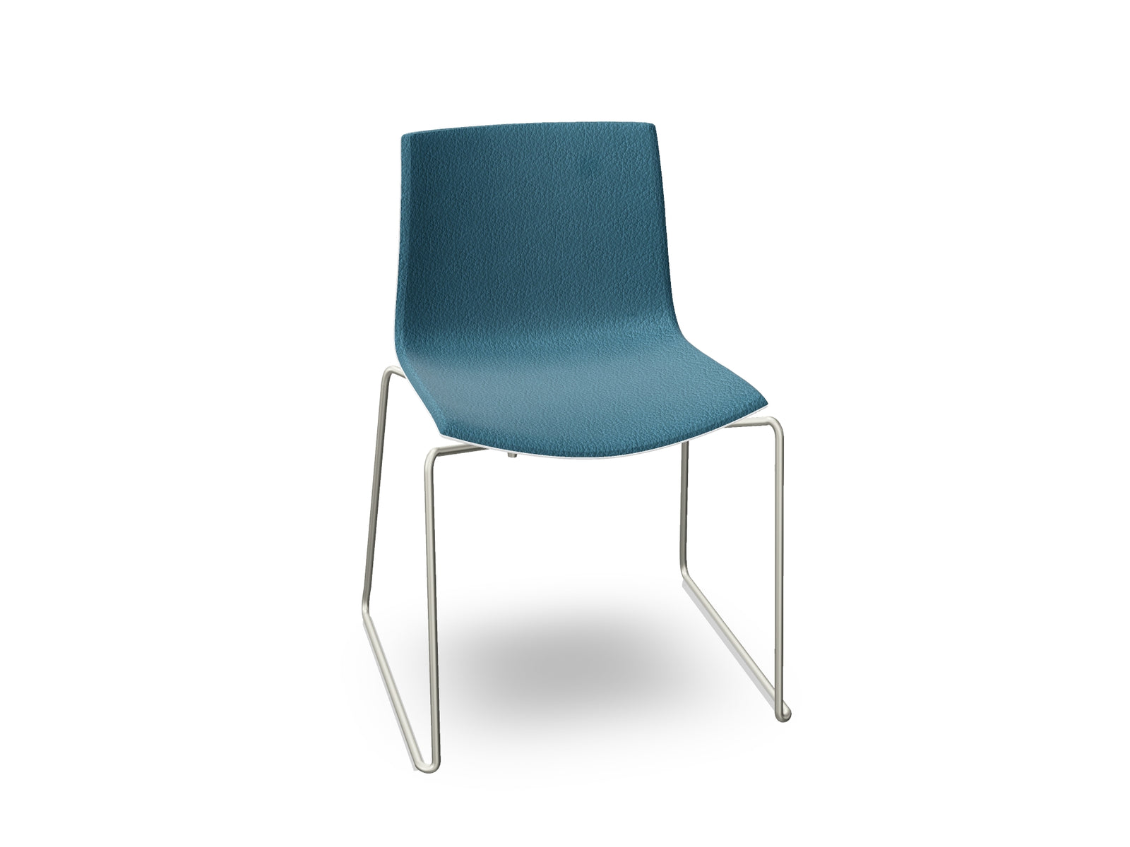 Catifa 46 Sled Base Polypropylene with Front-Face Upholstery