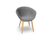 Duna 02 Wood Leg Chair With Full Upholstery Chairs Arper 