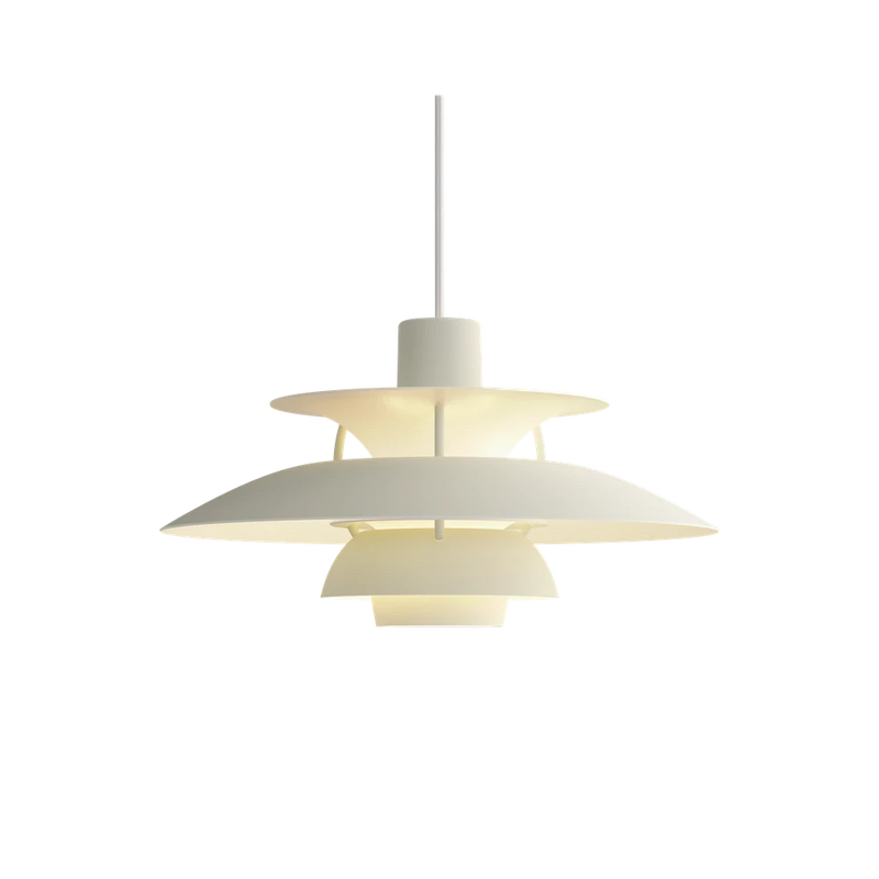 PH 5 Mini Pendant Lamp hanging lamps Louis Poulsen Monochrome Pale Pewter 