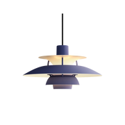 PH 5 Mini Pendant Lamp hanging lamps Louis Poulsen Monochrome Dusty Indigo 