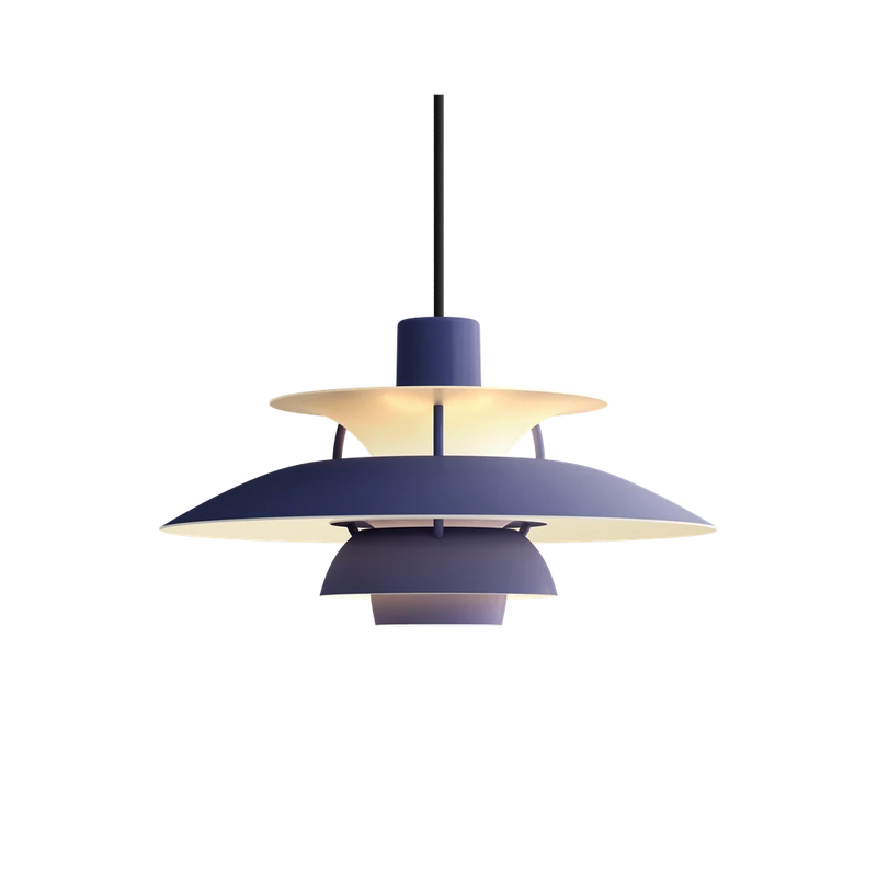 PH 5 Mini Pendant Lamp hanging lamps Louis Poulsen Monochrome Dusty Indigo 