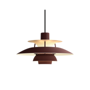 PH 5 Mini Pendant Lamp hanging lamps Louis Poulsen Monochrome Burgundy 