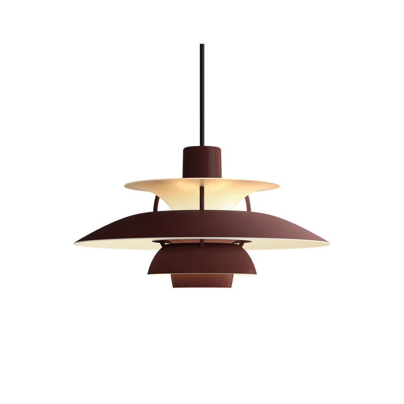 PH 5 Mini Pendant Lamp hanging lamps Louis Poulsen Monochrome Burgundy 