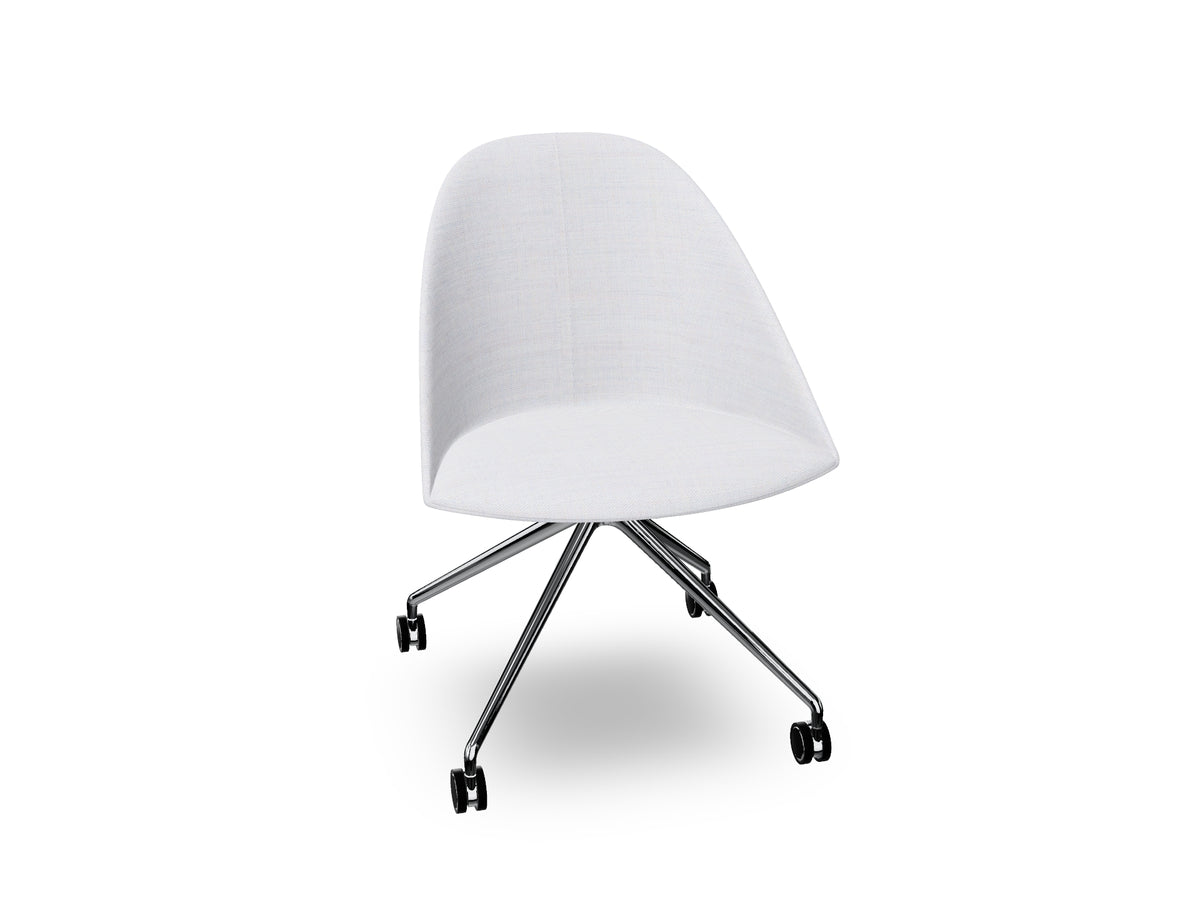 Cila Fully Upholtered Chair With Fixed Trestle Base