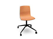 Aava 02 Fixed Trestle Base Wood Chair With Front Upholstery Chairs Arper 